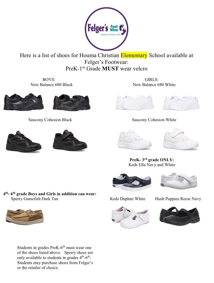 elementary shoe policy
