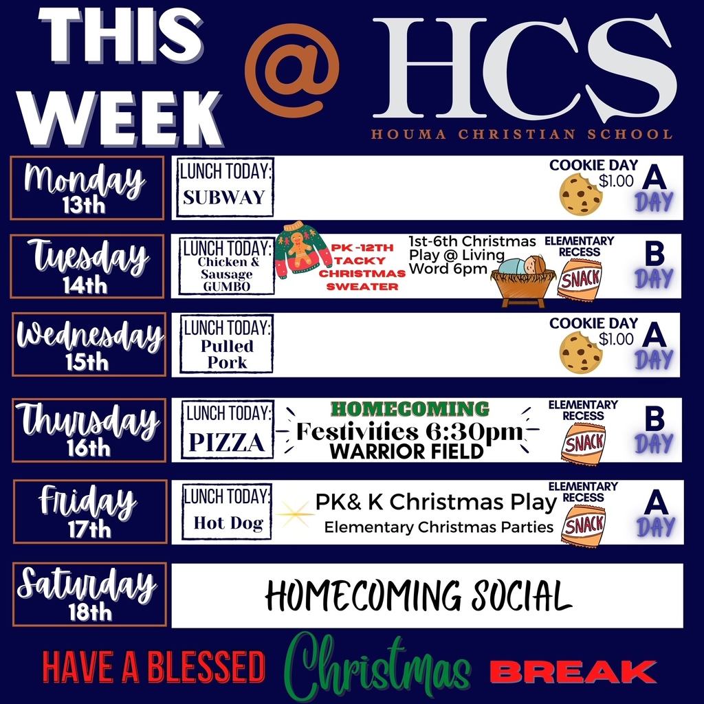 this week at HCS